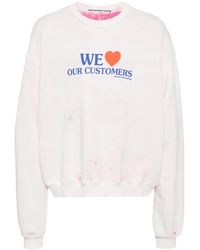 Alexander Wang - We Love Our Customers Cotton Sweatshirt - Lyst