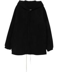 Rick Owens - Manteau Boutonné À Capuche Tour - Lyst