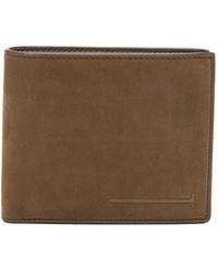 Tom Ford - Natural Nubuck Elongated T Line Classic Bifold Wallet Accessories - Lyst