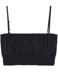 Closed - Gathered-Detail Crop Top - Lyst