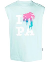 Palm Angels - Logo-Print Tank Top - Lyst