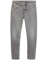 Calvin Klein - Vaqueros Slim Con Parche Del Logo - Lyst
