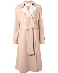 Harris Wharf London Trench en laine - Marron
