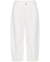 Sea - Panelled Cropped Jeans - Lyst