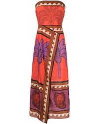 Johanna Ortiz - East Africa Heart Cotton Midi Dress - Women's - Cotton - Lyst