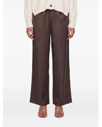 Loulou de Saison - Alera Lds Satin Wide-Leg Trousers - Lyst