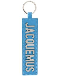 Jacquemus Logo Plaque Keyring - Blue