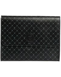 Trussardi - Logo-Print Foldover Clutch Bags - Lyst