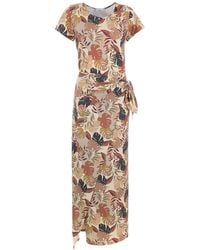 Amir Slama - Jurk Met Palmbladprint - Lyst