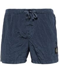 Stone Island - Avio Slim Fit Nylon Metal Swimwear With Logo - Lyst