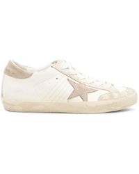 Golden Goose - Super-Star Flower-Embroidered Sneakers - Lyst