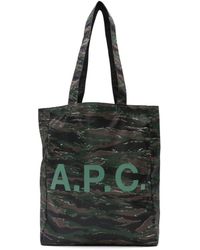 A.P.C. - Handtasche mit Logo-Print - Lyst