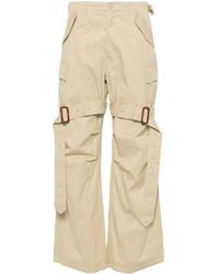 R13 - Wide-Leg Cotton Cargo Trousers - Lyst