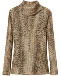 Twinset - Pullover mit Leoparden-Print - Lyst