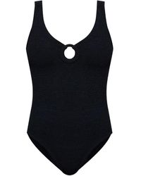 Hunza G - Celine Badeanzug Mit Creolen - Lyst