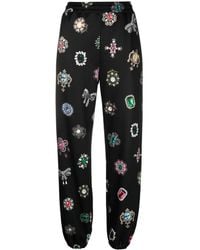Moschino - Graphic-Print Straight-Leg Trousers - Lyst
