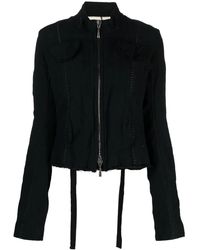 Masnada - Perforated Cropped Jacket - Lyst