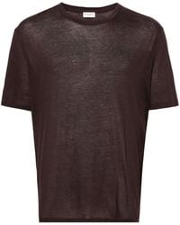Saint Laurent - Semi-sheer Cotton T-shirt - Lyst