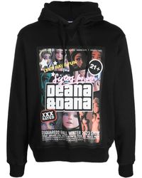 DSquared² - Graphic-Print Cotton Hoodie - Lyst