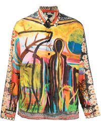 Givenchy - Graphic-print Button-up Shirt - Lyst