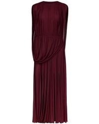 FFORME - Kahlo Draped Pleated Dress - Lyst