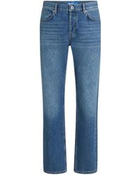 Karl Lagerfeld - Straight-Leg-Jeans Mit Logo - Lyst