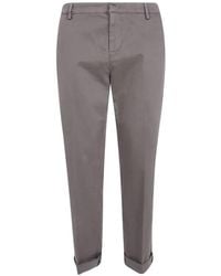 Dondup - Gaubert Logo-Plaque Chino Trousers - Lyst