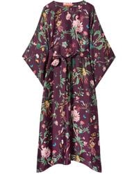 La DoubleJ - Midi-Jurk Met Bloemenprint - Lyst