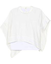 Sacai - Layered-Design Crew-Neck Top - Lyst