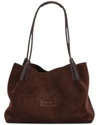 Etro - Small Libra Suede Shoulder Bag - Lyst