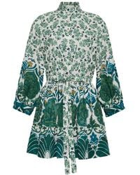 Cara Cara - Beatrice Mini-Jurk Met Bloemenprint - Lyst