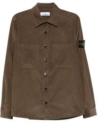 Stone Island - Cotton Micro-Corduroy Overshirt - Lyst