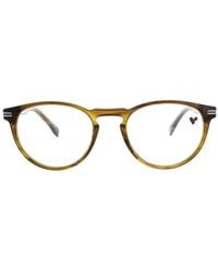 Lacoste - Round-Frame Striped Glasses - Lyst
