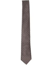 Giorgio Armani - Corbata de seda con estampado geométrico - Lyst