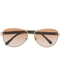 Burberry - Check Print Sunglasses - Lyst