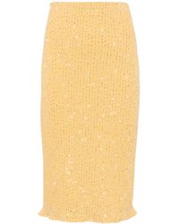 Fabiana Filippi - Jupe Crayon À Ornements De Sequins - Lyst