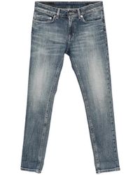 Dondup - Faded-Effect Turn-Up Cropped Jeans - Lyst