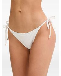 MICHAEL Michael Kors - Logo-Jacquard Triangle Bikini - Lyst