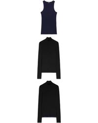 Jil Sander - Wool Layered T-Shirt - Lyst