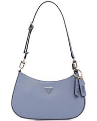 Guess - Noelle Triangle-Logo Charm Satchel - Lyst