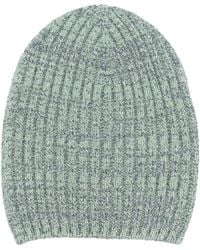 Barrie - Mélange-Effect Ribbed-Knit Cashmere Beanie - Lyst