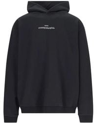 Maison Margiela - Logo-Print Jersey Hoodie - Lyst