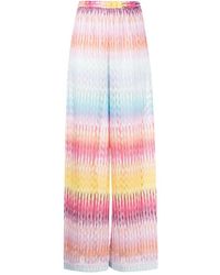 Missoni - High-waisted Wide-leg Trousers - Lyst