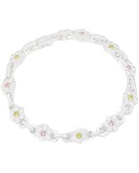 Hatton Labs - Pulsera Floral Con Detalles De Cristal - Lyst