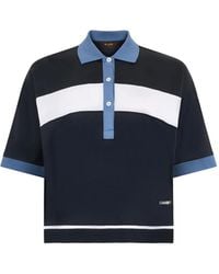 Moorer - Gestreept Poloshirt - Lyst