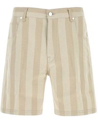 Fendi - Striped Bermuda Shorts - Lyst