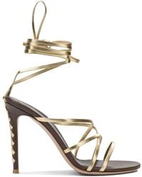 Gianvito Rossi - Lace-Up Stiletto-Heel Sandals - Lyst