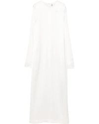 TOTEME - Vestido midi de manga larga - Lyst