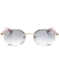 Cartier - Sonnenbrille mit geometrischem Gestell - Lyst