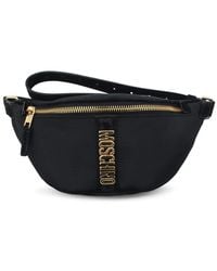Moschino - Logo Plaque Belt Shoulder Bag - Lyst
